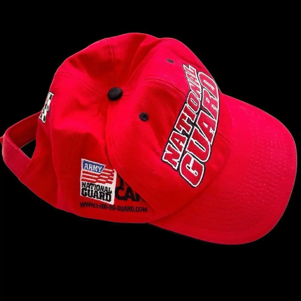 NASCAR Army National Guard #54 Hat Cap Adjustable Red White Blue Legend EC